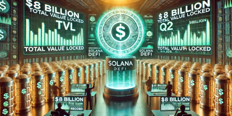 Solana DeFi Total Value Locked Hits $8 Billion Record With Major Q2 Growth